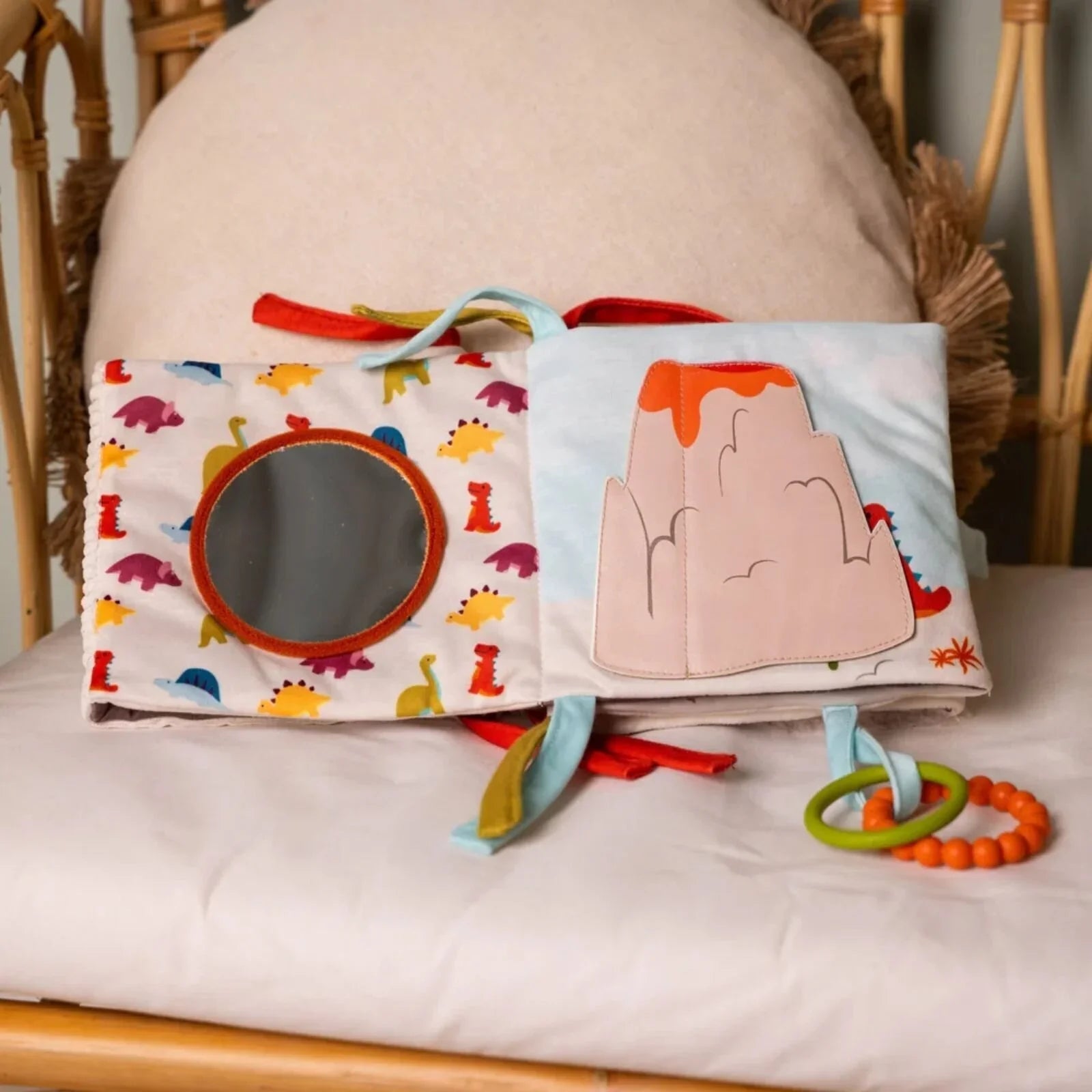 Little Big Friends Soft Activity Book 2-in-1 - Dino | Luxury Home Accessories | Heulog Glow