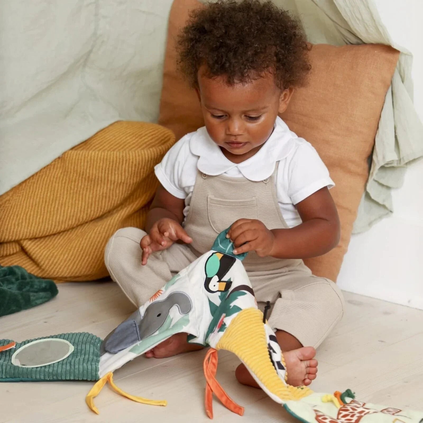 Little Big Friends Soft Activity Book 2-in-1 - Jungle | Luxury Home Accessories | Heulog Glow