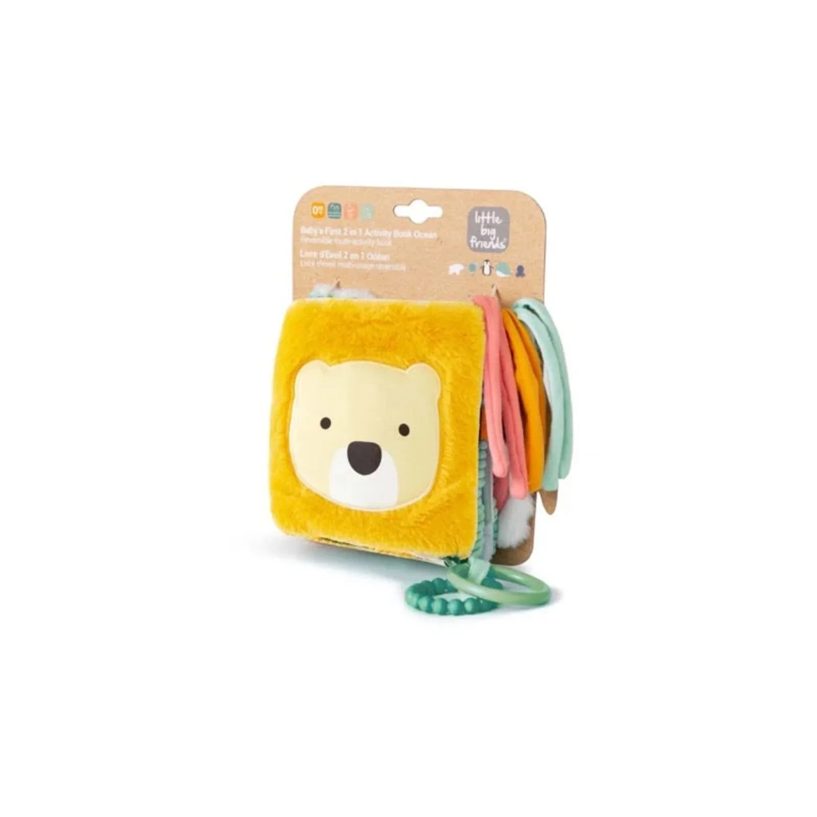 Little Big Friends Soft Activity Book 2-in-1 - Jungle | Luxury Home Accessories | Heulog Glow