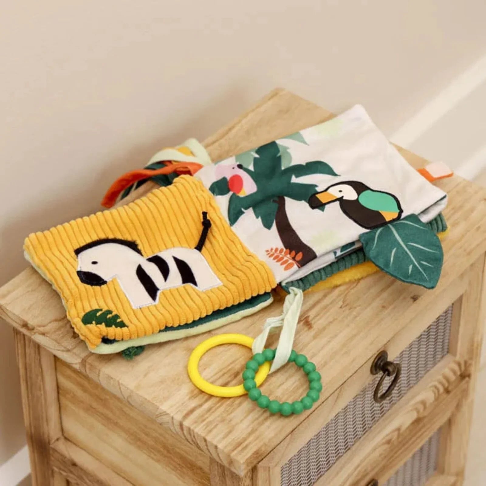 Little Big Friends Soft Activity Book 2-in-1 - Jungle | Luxury Home Accessories | Heulog Glow
