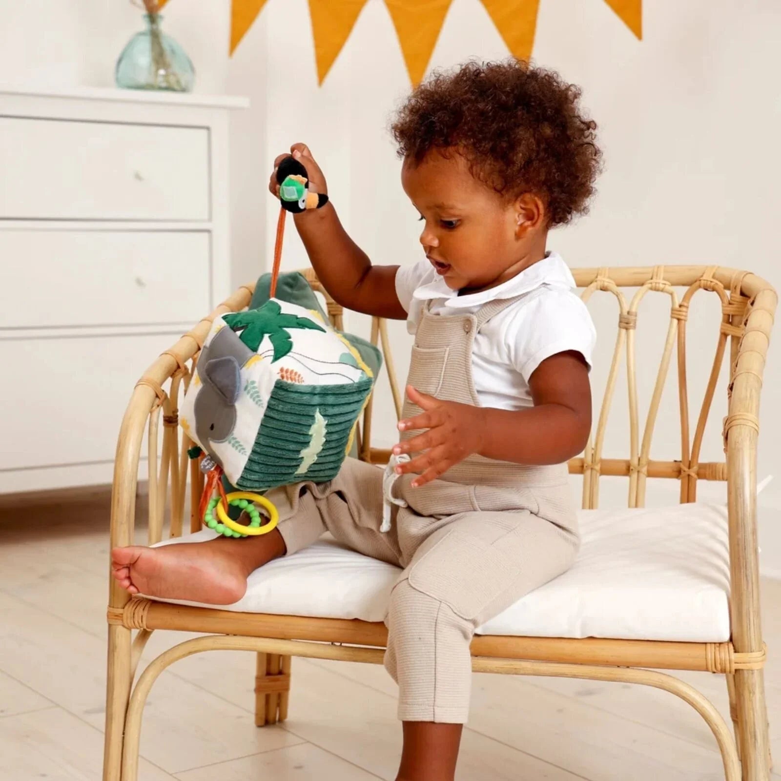 Little Big Friends Soft Activity Cube - Jungle | Luxury Home Accessories | Heulog Glow