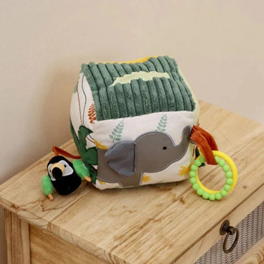 Little Big Friends Soft Activity Cube - Jungle | Luxury Home Accessories | Heulog Glow