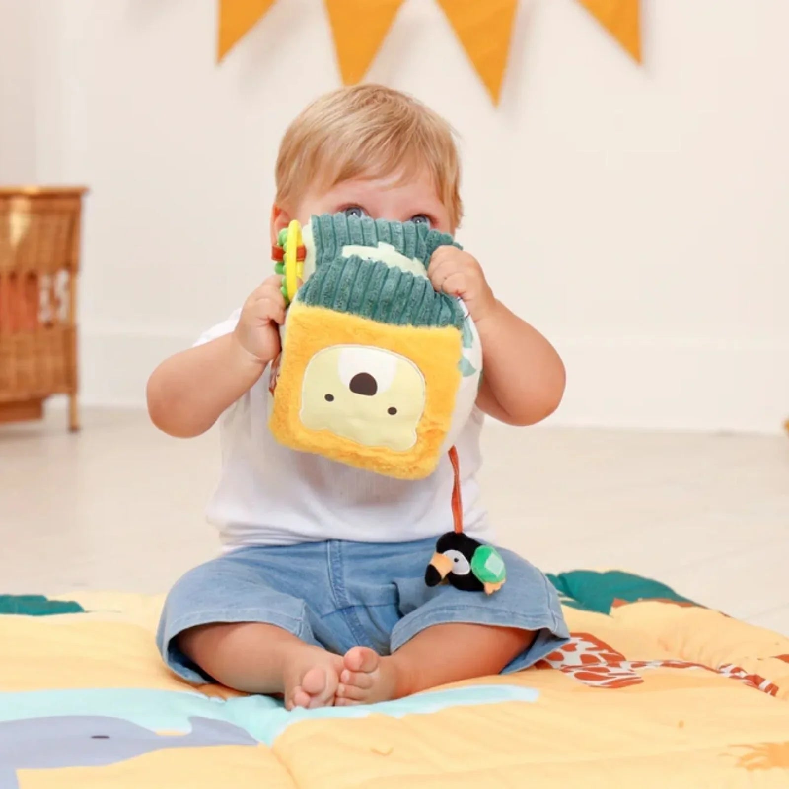 Little Big Friends Soft Activity Cube - Jungle | Luxury Home Accessories | Heulog Glow