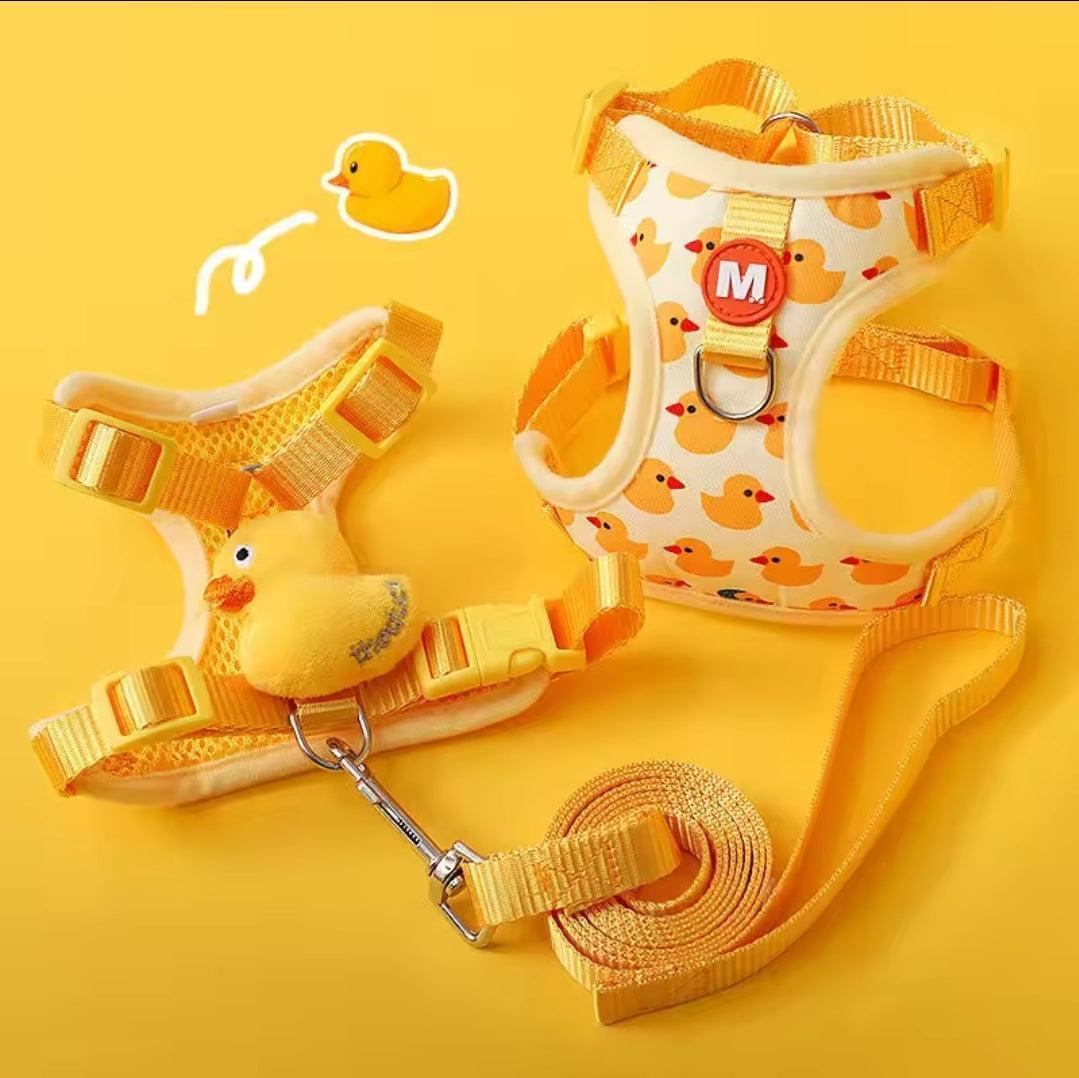 Little Duck Dog Harness & Lead Set | Luxury Home Accessories | Heulog Glow
