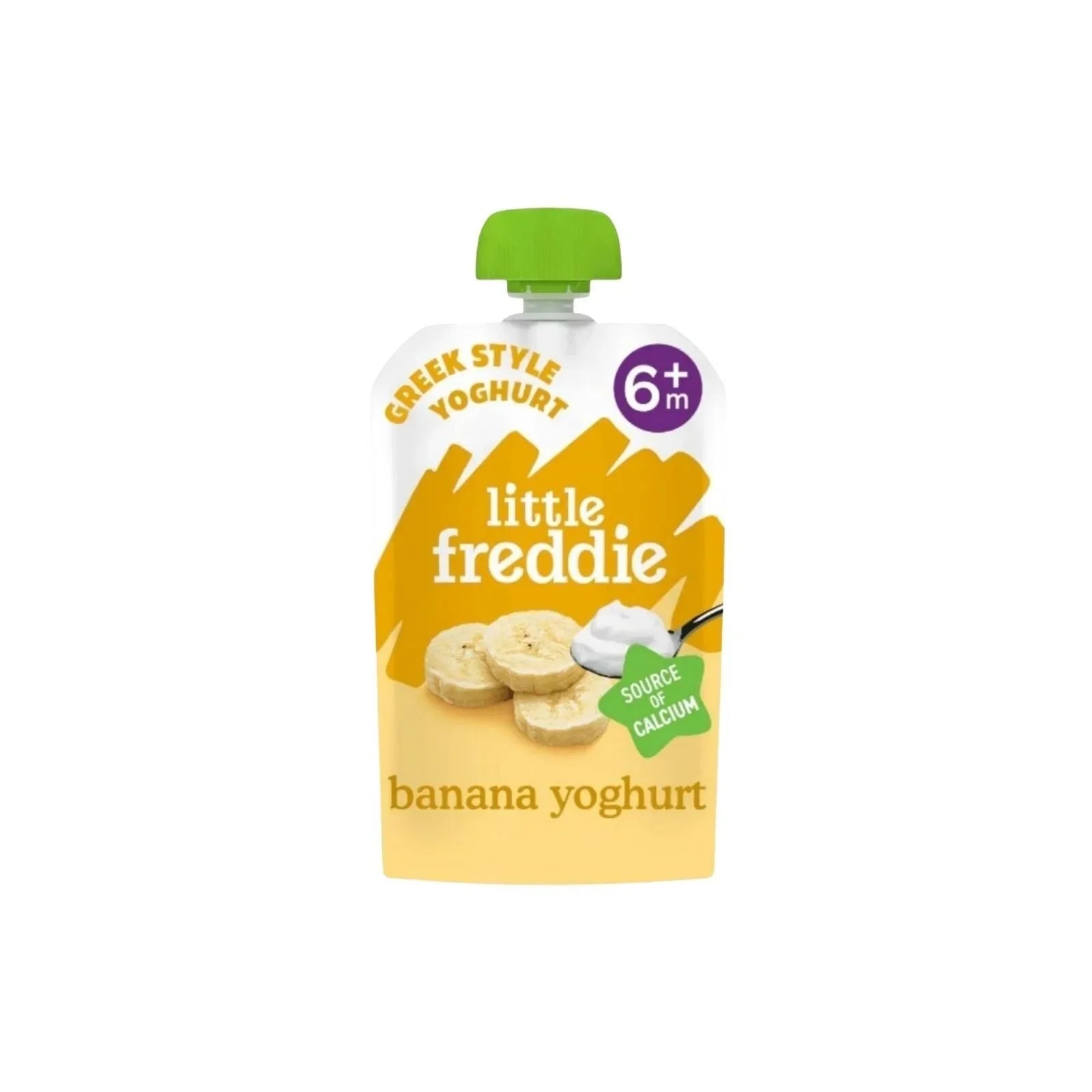 Little Freddie Organic Banana Greek Style Yoghurt Baby Food Pouch 6+ months 100g | Luxury Home Accessories | Heulog Glow