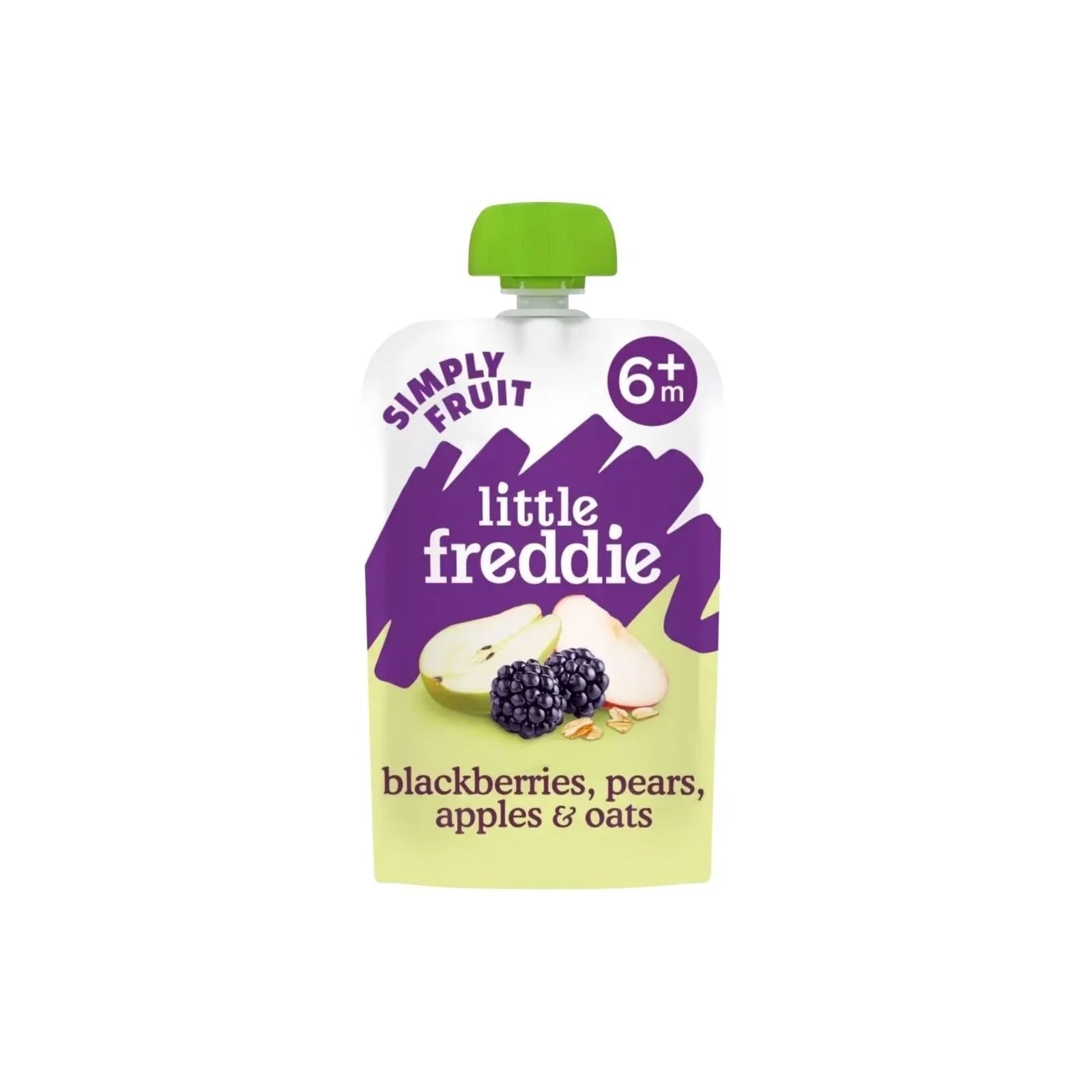 Little Freddie Organic Blackberries Pears Apples & Oats Baby Food Pouch 6+ months 100g | Luxury Home Accessories | Heulog Glow