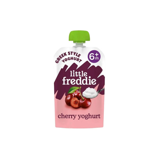 Little Freddie Organic Cherry Greek Style Yoghurt Baby Food Pouch 6+ months 100g | Luxury Home Accessories | Heulog Glow