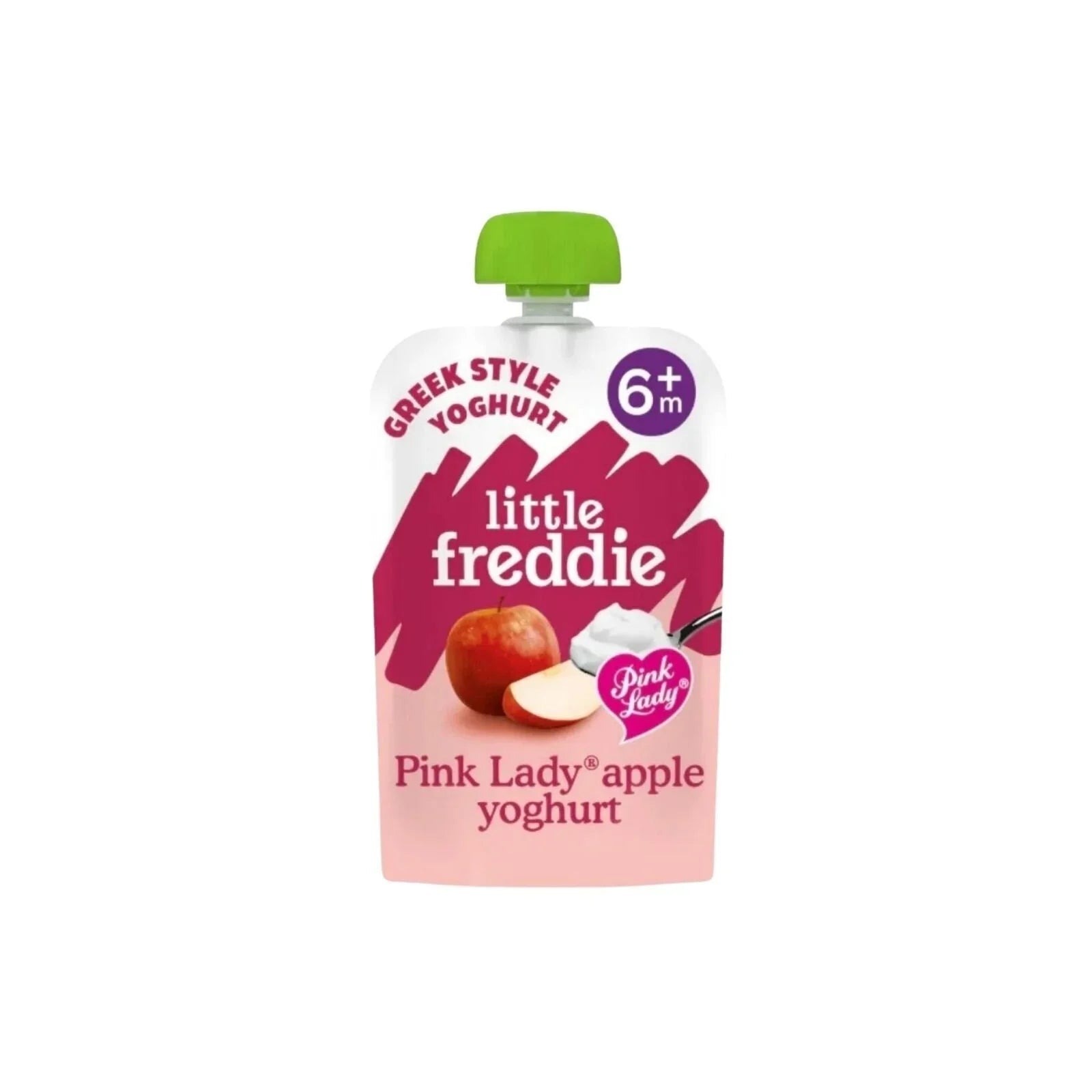 Little Freddie Organic Pink Lady Apple Greek Style Yoghurt Baby Food Pouch 6+ months 100g | Luxury Home Accessories | Heulog Glow