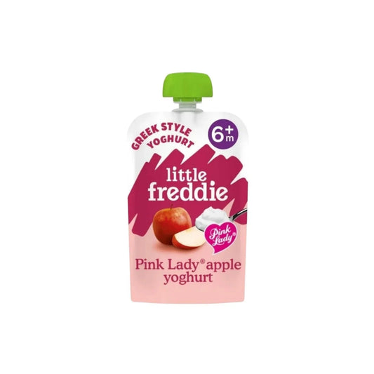 Little Freddie Organic Pink Lady Apple Greek Style Yoghurt Baby Food Pouch 6+ months 100g | Luxury Home Accessories | Heulog Glow