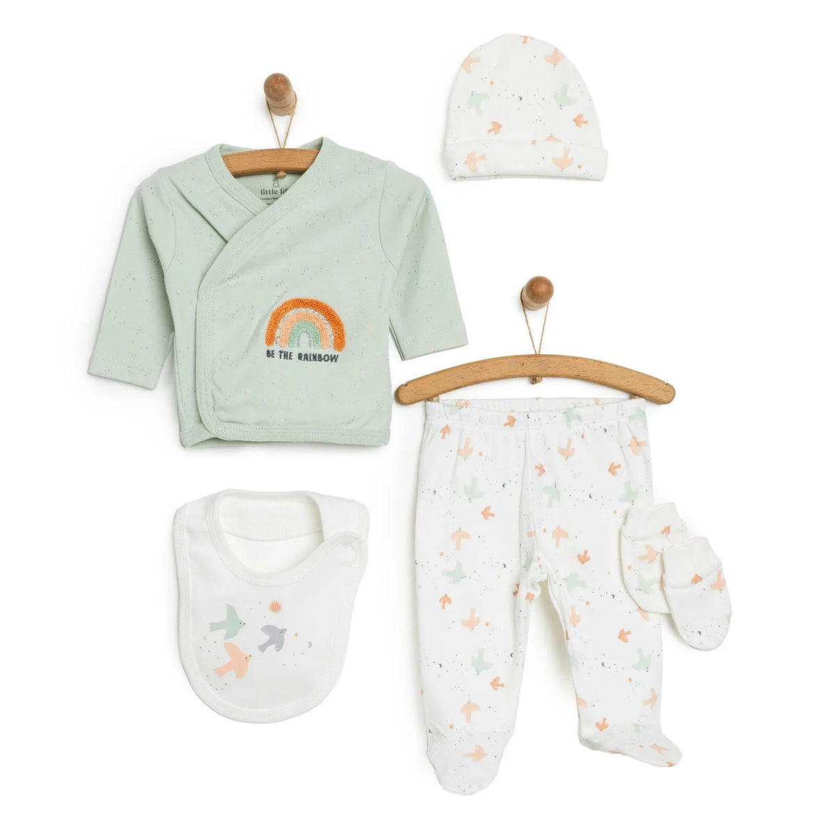 Little Life Newborn Baby 5 Pcs Starter Set - Multicolour | Luxury Home Accessories | Heulog Glow