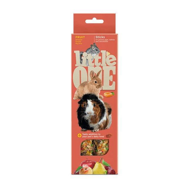 Little One Sticks for guinea pigs, rabbits and chinchillas with fruit, 2x60g | Luxury Home Accessories | Heulog Glow