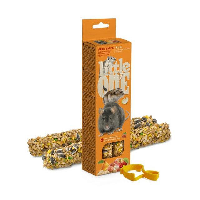 Little One Sticks For Hamsters, Rats, Mice And Gerbils With Fruit And Nuts 2x60G | Luxury Home Accessories | Heulog Glow