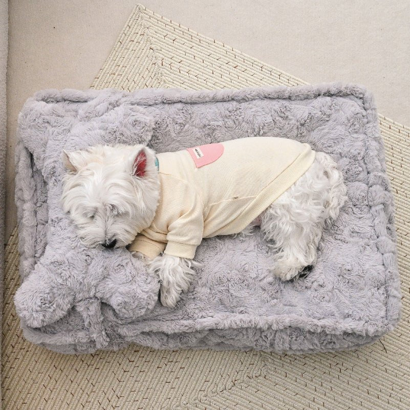 Little Rabbit Velvet Cloud Nest Deep Sleeping Dog | Luxury Home Accessories | Heulog Glow