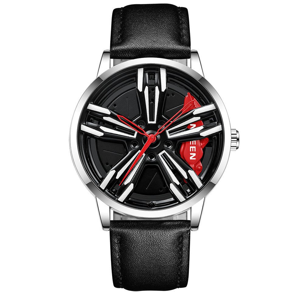 Locomotive Watch Men's Wheel Three-dimensional Hollow Car | Luxury Home Accessories | Heulog Glow