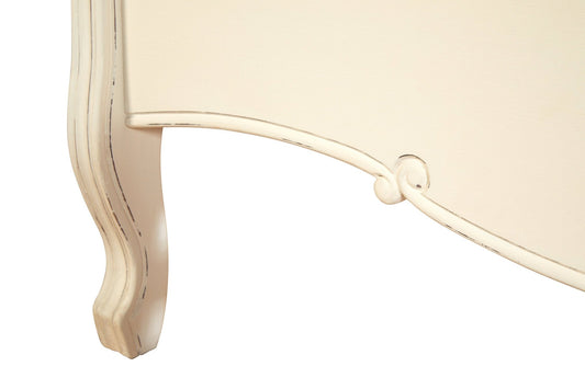 Loire White Double Bed | Luxury Home Accessories | Heulog Glow