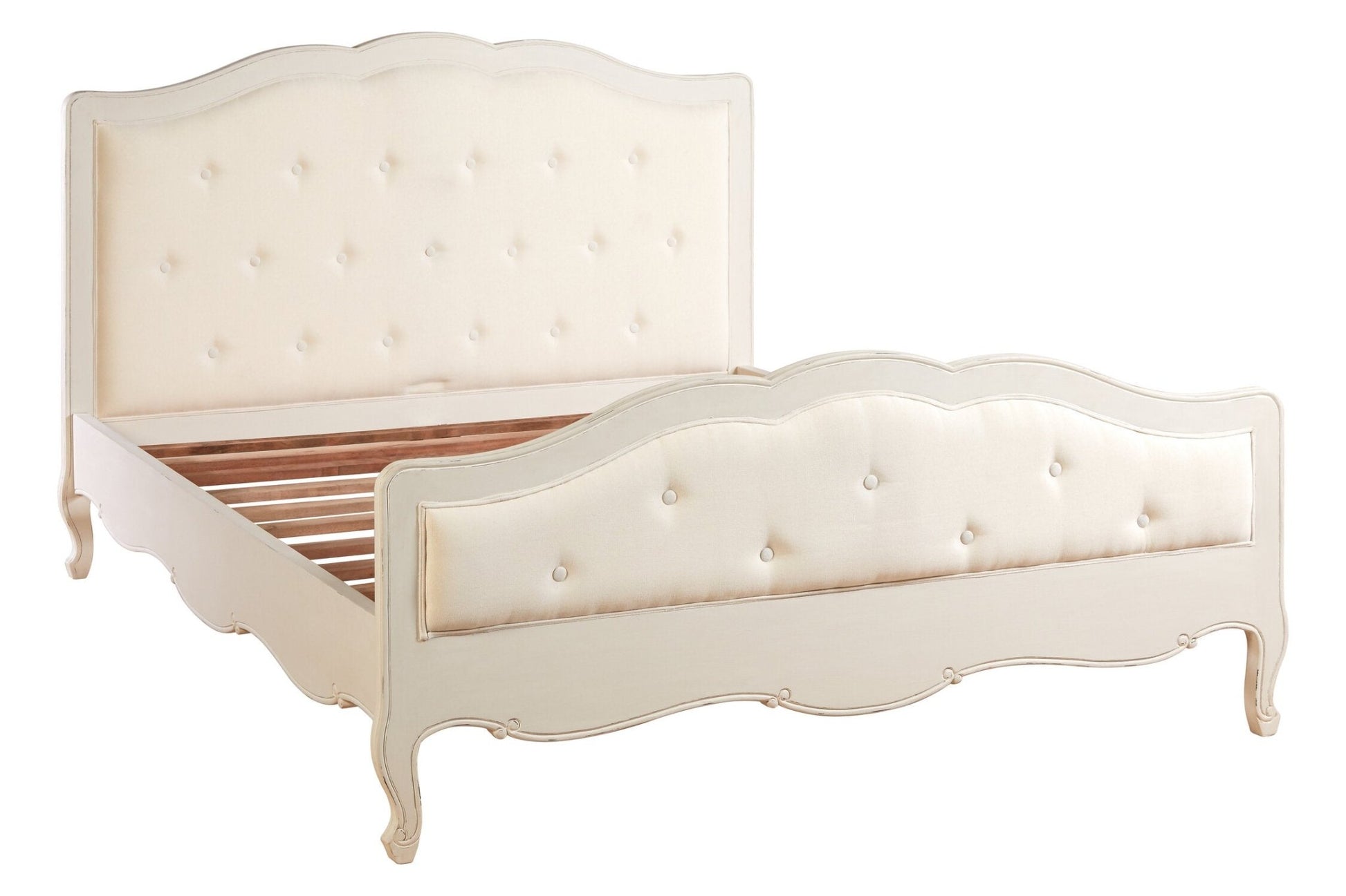 Loire White Kingsize Bed | Luxury Home Accessories | Heulog Glow