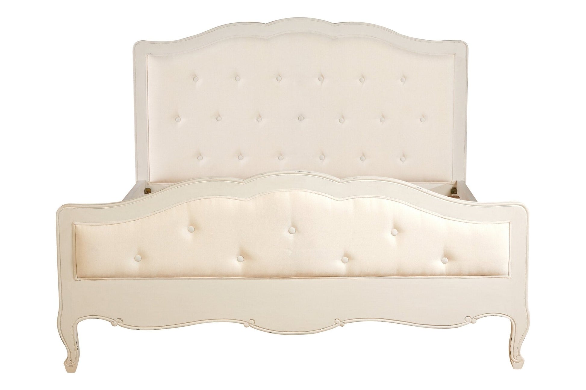 Loire White Kingsize Bed | Luxury Home Accessories | Heulog Glow