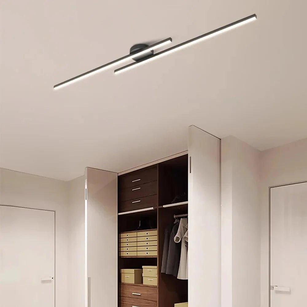 Long Aluminium LED Ceiling Light Modern Creative Design | Luxury Home Accessories | Heulog Glow