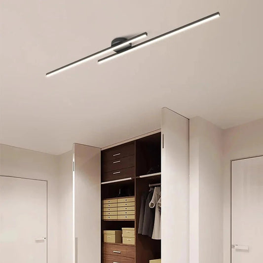 Long Aluminium LED Ceiling Light Modern Creative Design | Luxury Home Accessories | Heulog Glow