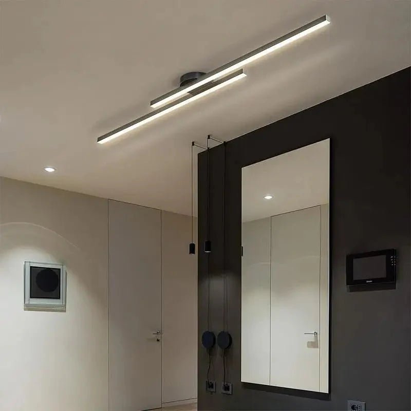 Long Aluminium LED Ceiling Light Modern Creative Design | Luxury Home Accessories | Heulog Glow