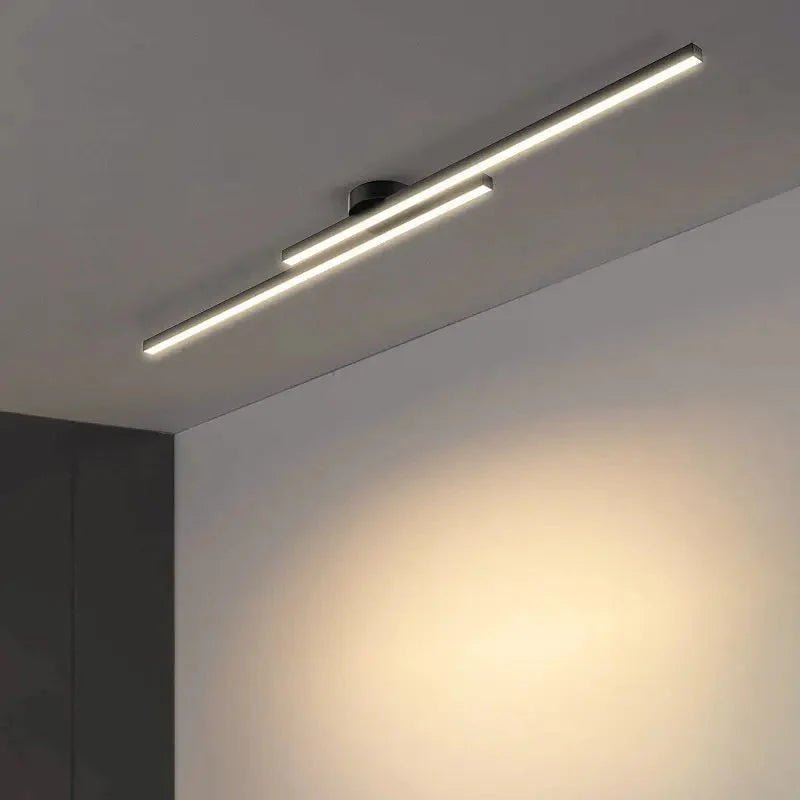 Long Aluminium LED Ceiling Light Modern Creative Design | Luxury Home Accessories | Heulog Glow