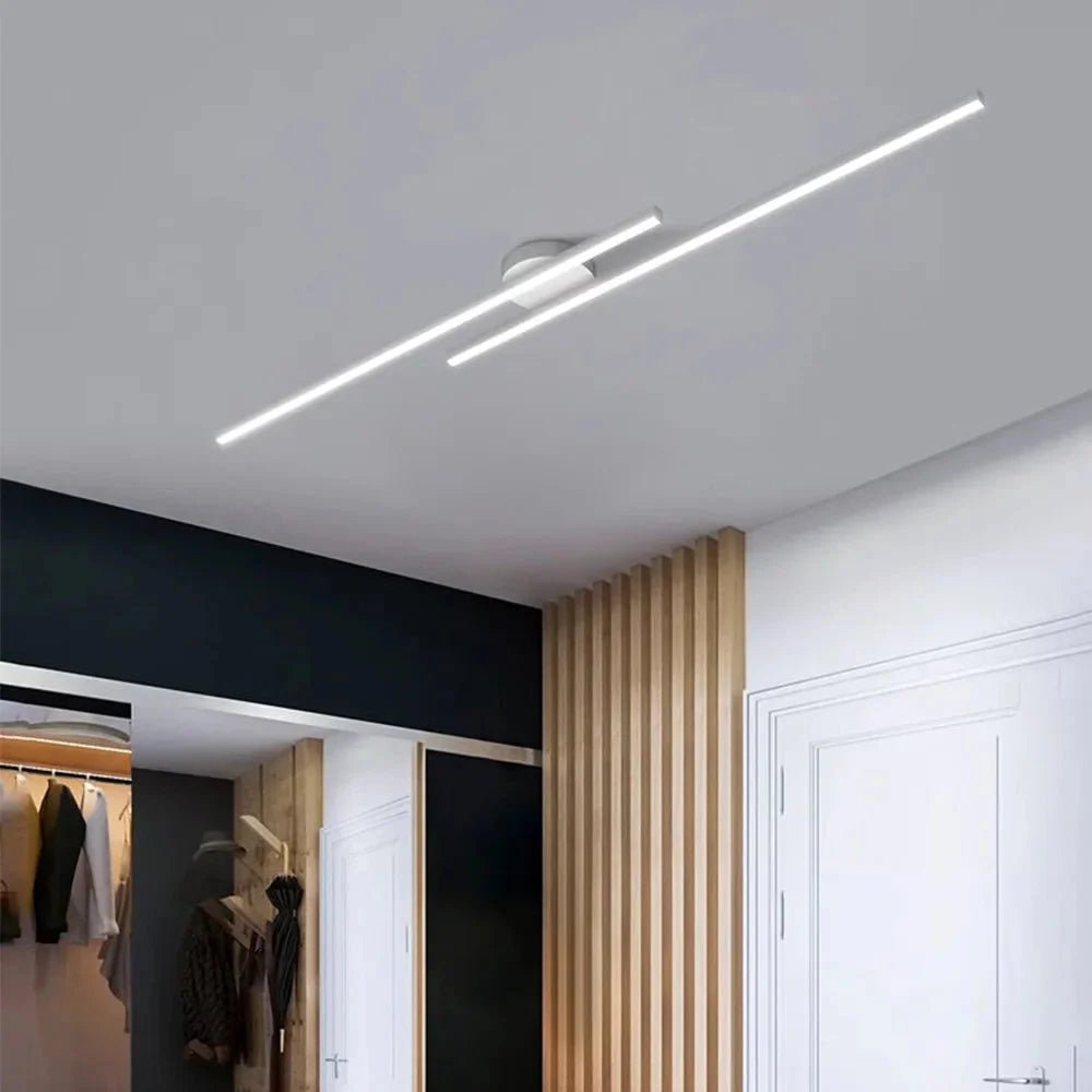 Long Aluminium LED Ceiling Light Modern Creative Design | Luxury Home Accessories | Heulog Glow