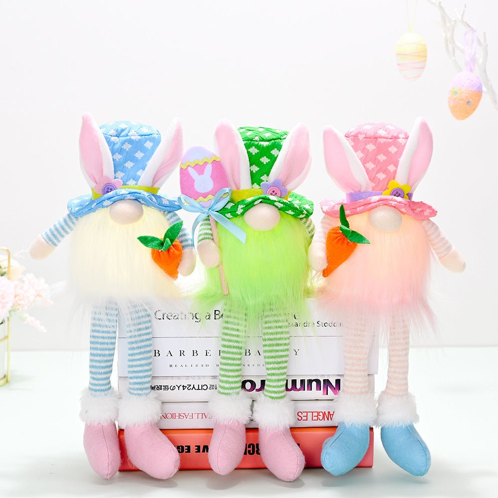 Long Legged Bunny With Easter Decorations And Lights | Luxury Home Accessories | Heulog Glow