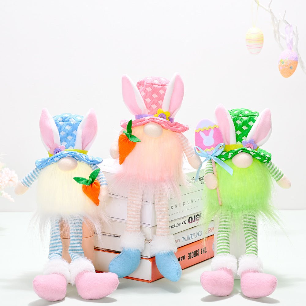 Long Legged Bunny With Easter Decorations And Lights | Luxury Home Accessories | Heulog Glow