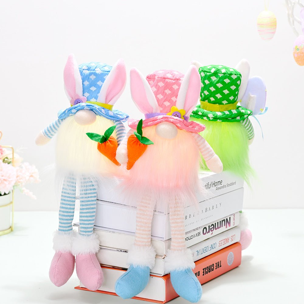 Long Legged Bunny With Easter Decorations And Lights | Luxury Home Accessories | Heulog Glow