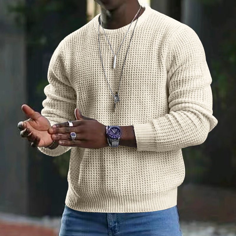 Long Sleeve Crew Neck Casual Men's Loose | Luxury Home Accessories | Heulog Glow