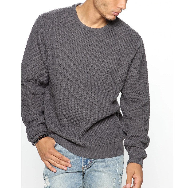 Long Sleeve Crew Neck Casual Men's Loose | Luxury Home Accessories | Heulog Glow