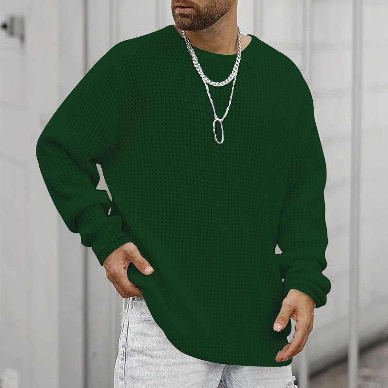 Long Sleeve Crew Neck Casual Men's Loose | Luxury Home Accessories | Heulog Glow