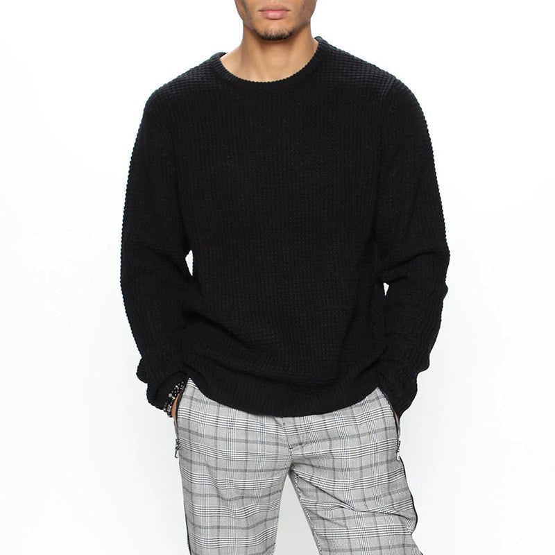 Long Sleeve Crew Neck Casual Men's Loose | Luxury Home Accessories | Heulog Glow