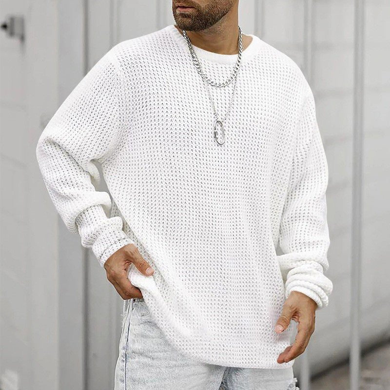 Long Sleeve Crew Neck Casual Men's Loose | Luxury Home Accessories | Heulog Glow