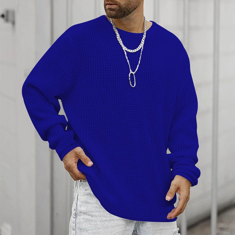 Long Sleeve Crew Neck Casual Men's Loose | Luxury Home Accessories | Heulog Glow