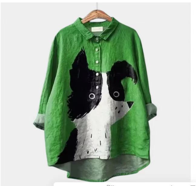 Long-sleeve Pullover Shirt With Digital Animal Print | Luxury Home Accessories | Heulog Glow