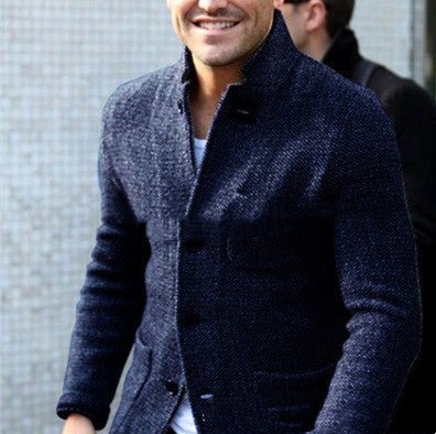 Long Sleeve Thick Cardigan Slim Fit Warm Stand Collar Casual Bottoming Shirt | Luxury Home Accessories | Heulog Glow