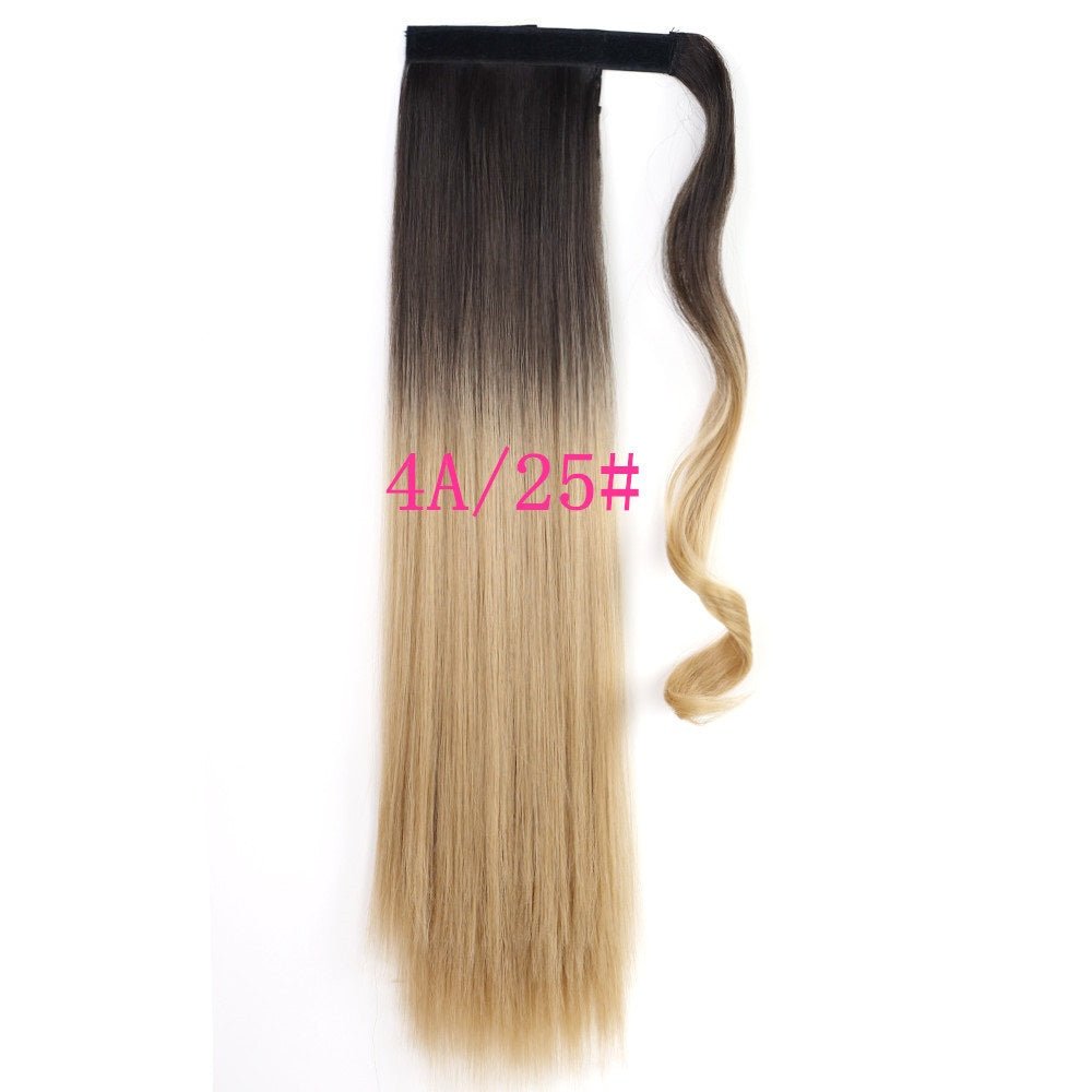 Long Straight Wrap Around Clip In Ponytail Hair Extension Heat Resistant Synthetic Tail Fake Hair | Luxury Home Accessories | Heulog Glow