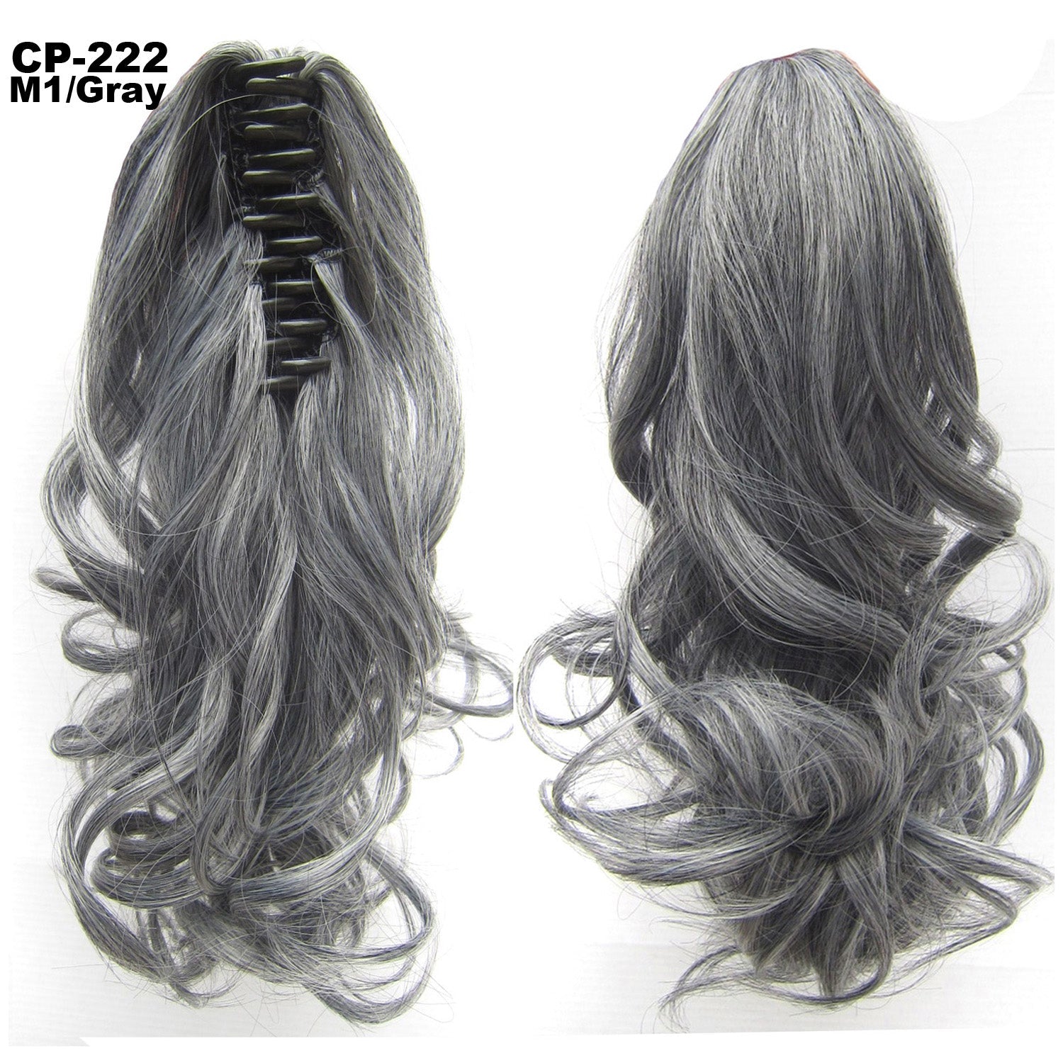 Long Wave Ponytail Wrap Around Ponytail Clip In Hair Headwear Gray Hairpiece Natural Extensions | Luxury Home Accessories | Heulog Glow