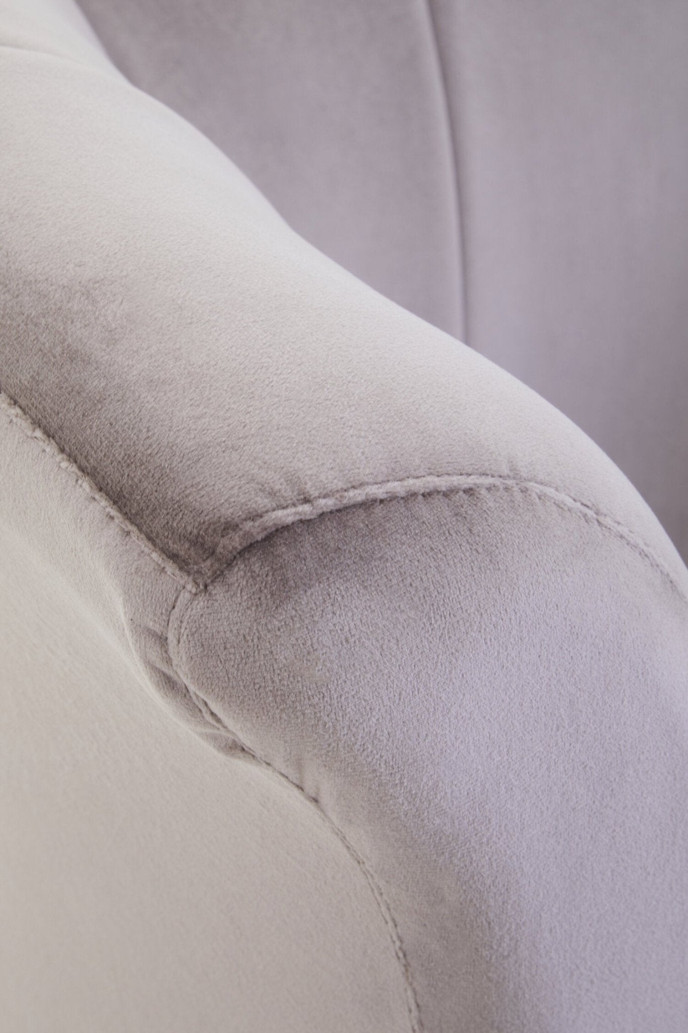 Loretta Mink Velvet Curved Accent Chair | Luxury Home Accessories | Heulog Glow