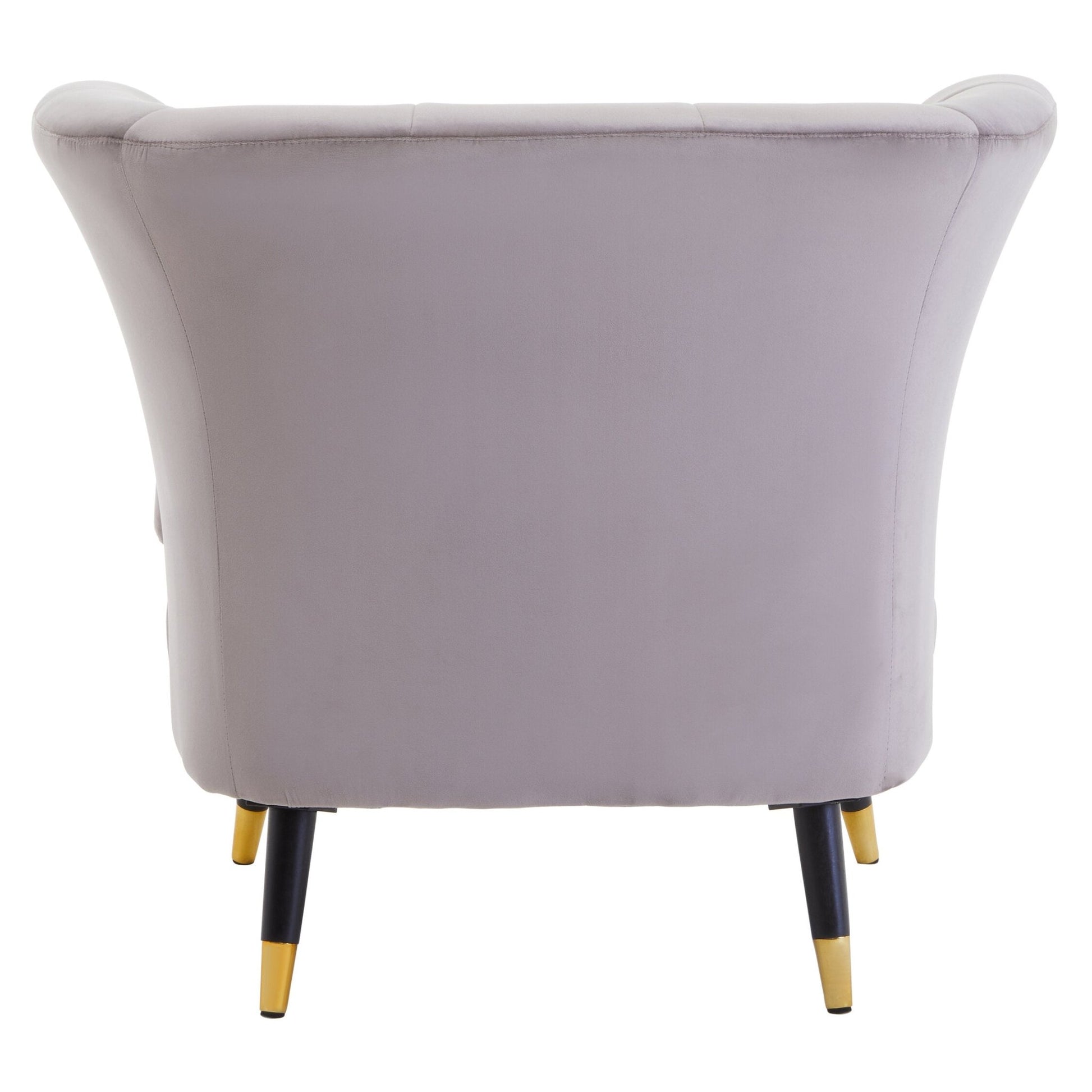 Loretta Mink Velvet Curved Accent Chair | Luxury Home Accessories | Heulog Glow
