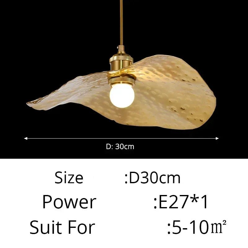 Lotus Leaf Chandelier Kitchen Retro Creative Light | Luxury Home Accessories | Heulog Glow