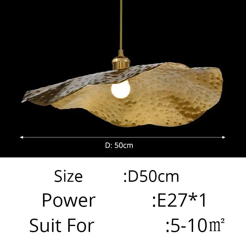 Lotus Leaf Chandelier Kitchen Retro Creative Light | Luxury Home Accessories | Heulog Glow