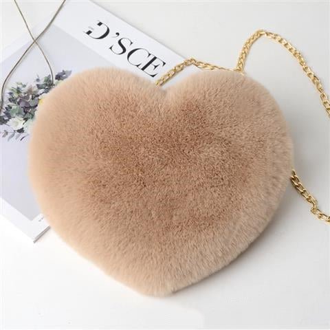 Love Bags For Women Plush Chain Shoulder Bags Valentine's Day Party Bag | Luxury Home Accessories | Heulog Glow