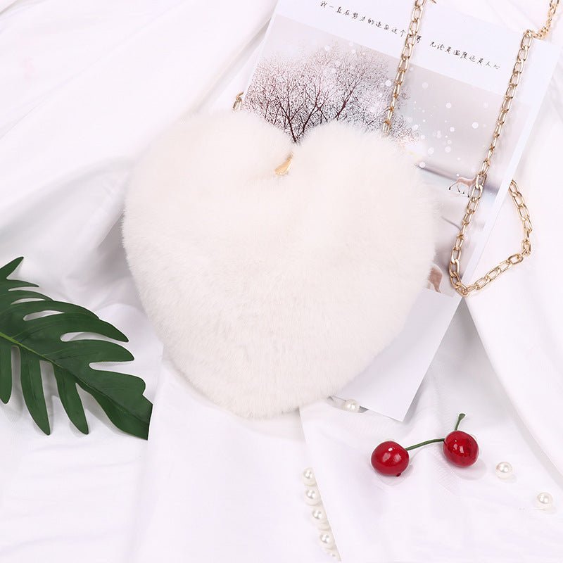 Love Bags For Women Plush Chain Shoulder Bags Valentine's Day Party Bag | Luxury Home Accessories | Heulog Glow