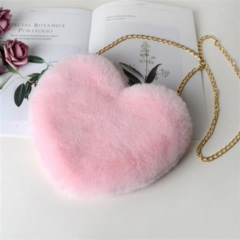 Love Bags For Women Plush Chain Shoulder Bags Valentine's Day Party Bag | Luxury Home Accessories | Heulog Glow