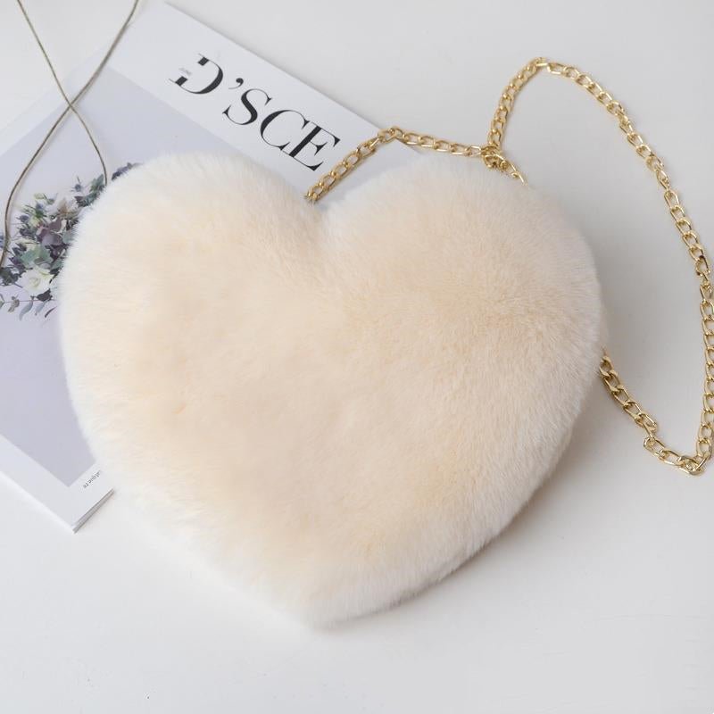 Love Bags For Women Plush Chain Shoulder Bags Valentine's Day Party Bag | Luxury Home Accessories | Heulog Glow