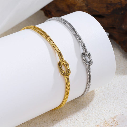 Love Knot Double Snake Love Knot Infinite Love Couple Bracelet | Luxury Home Accessories | Heulog Glow