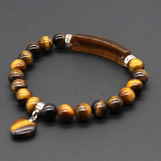 Love Pendant Natural Crystal Stone Bracelet Jewelry | Luxury Home Accessories | Heulog Glow