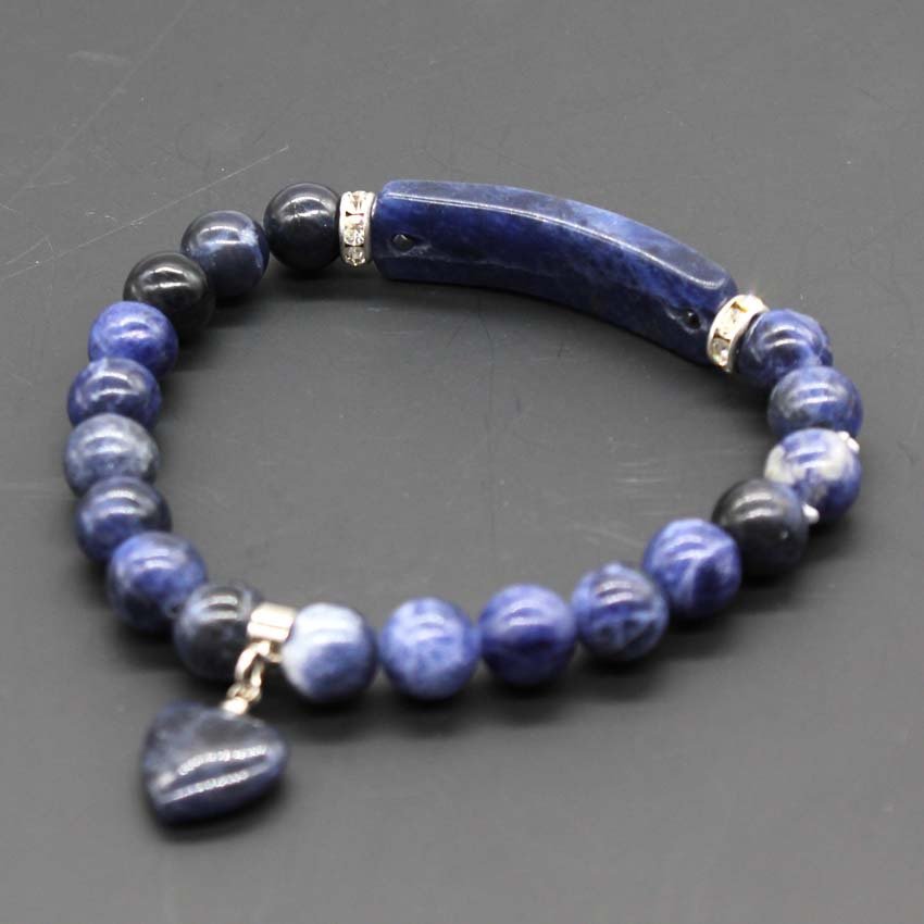 Love Pendant Natural Crystal Stone Bracelet Jewelry | Luxury Home Accessories | Heulog Glow